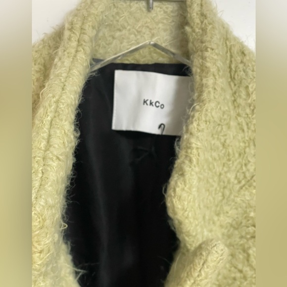 Kkco Cord Moss Coat Longline Wool Blend In Dried Eucalyptus Women Sz S NEW $650 - Picture 12 of 16